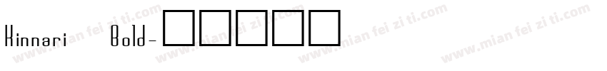 Kinnari Bold字体转换